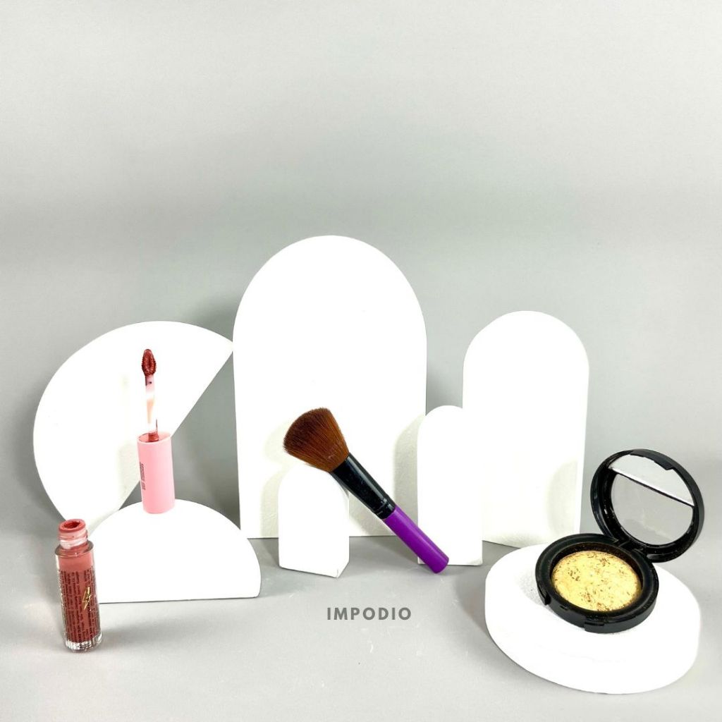 IMPODIO Kayu Arch Display Geometry Paket 2 Pcs- Properti foto produk