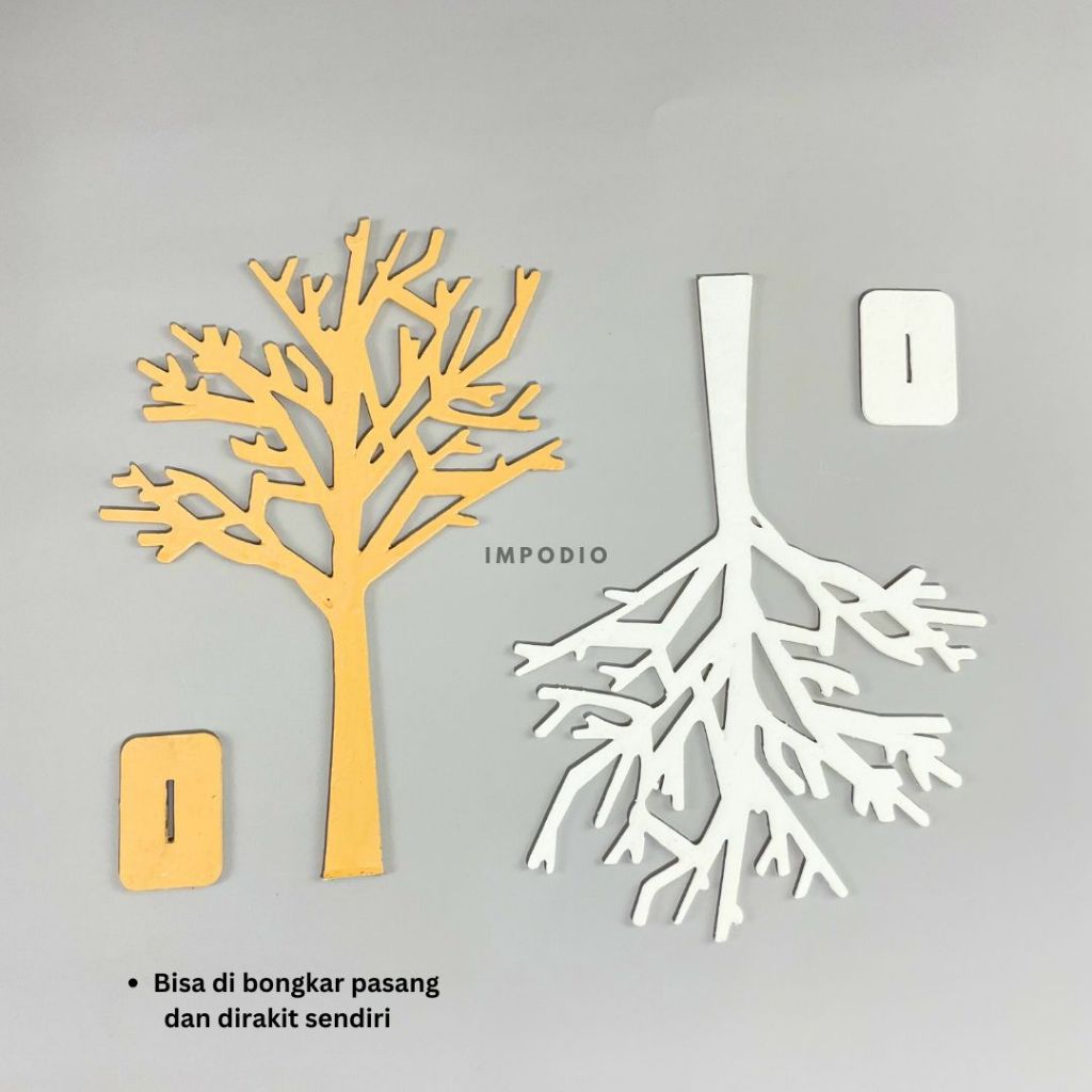 IMPODIO Wooden Tree Jewelry Display -  Pohon Kayu Aksesori foto produk