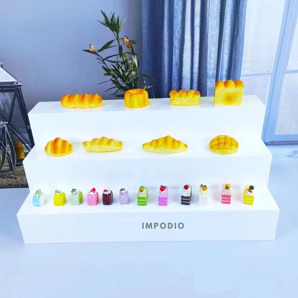 IMPODIO Tangga Podium Kayu Jumbo 60x45x45cm - display balok bertingkat - Properti Foto Produk