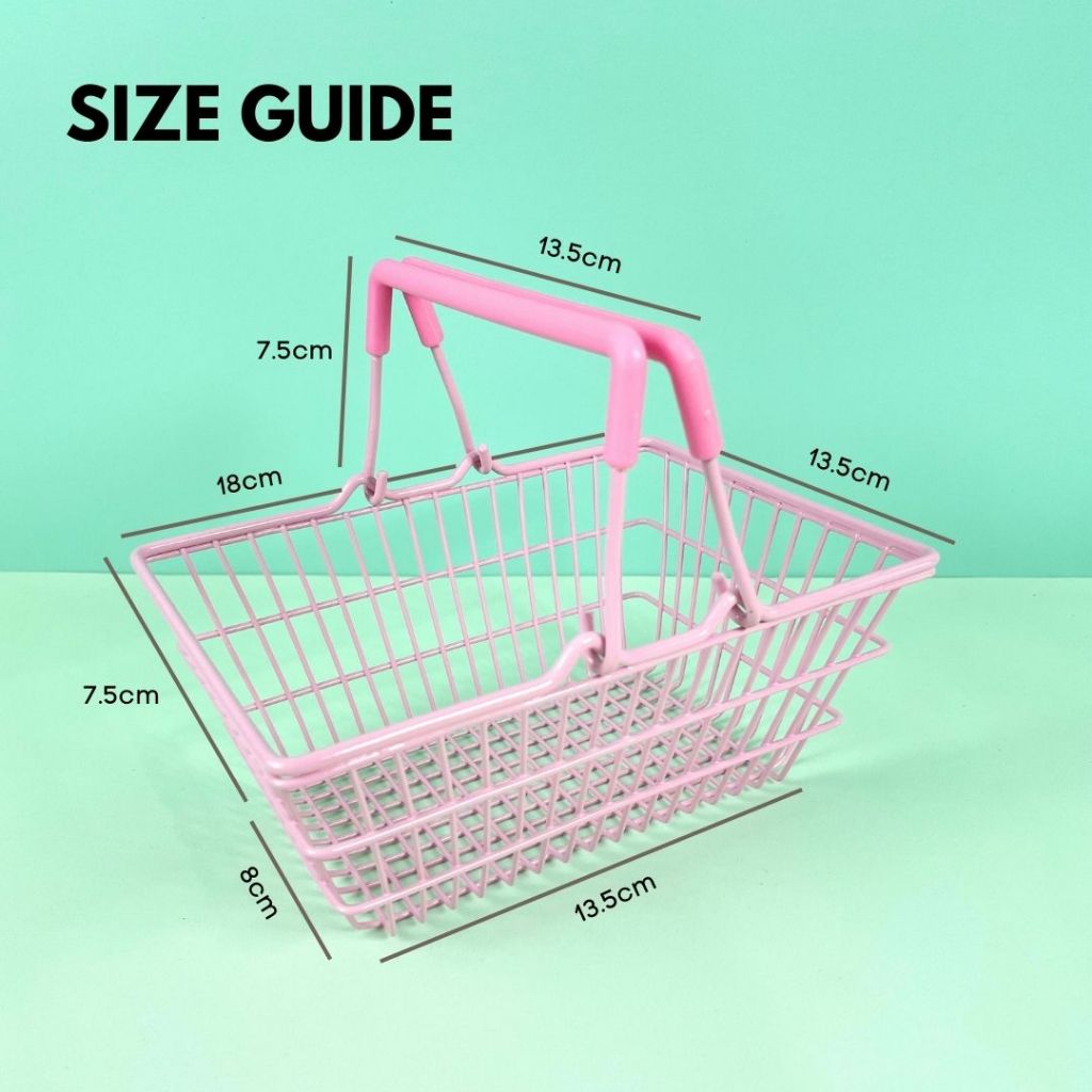 IMPODIO Mini Trolley Miniatur Keranjang Belanja – Hiasan Mini Trolley - lifestyle