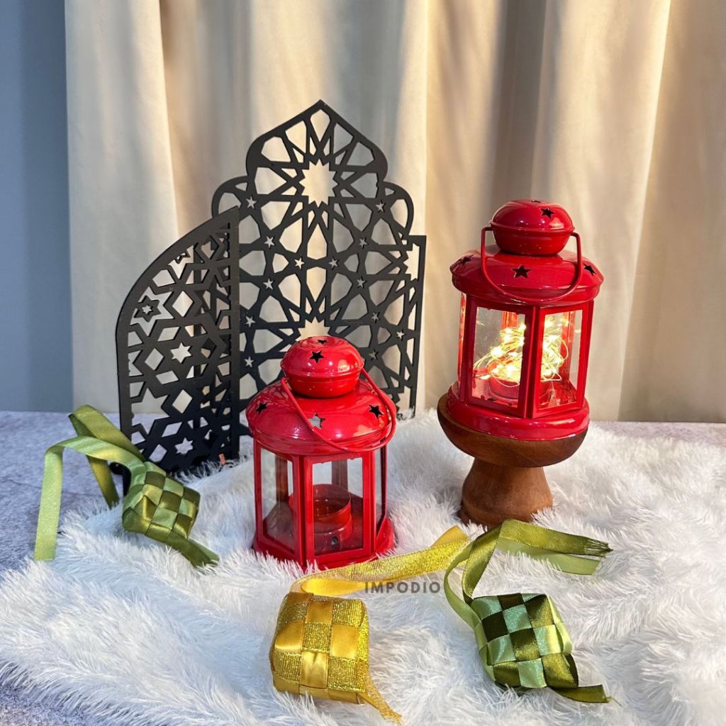 IMPODIO Lampu lentera dekorasi hari raya minimalist - dalam penggunaan