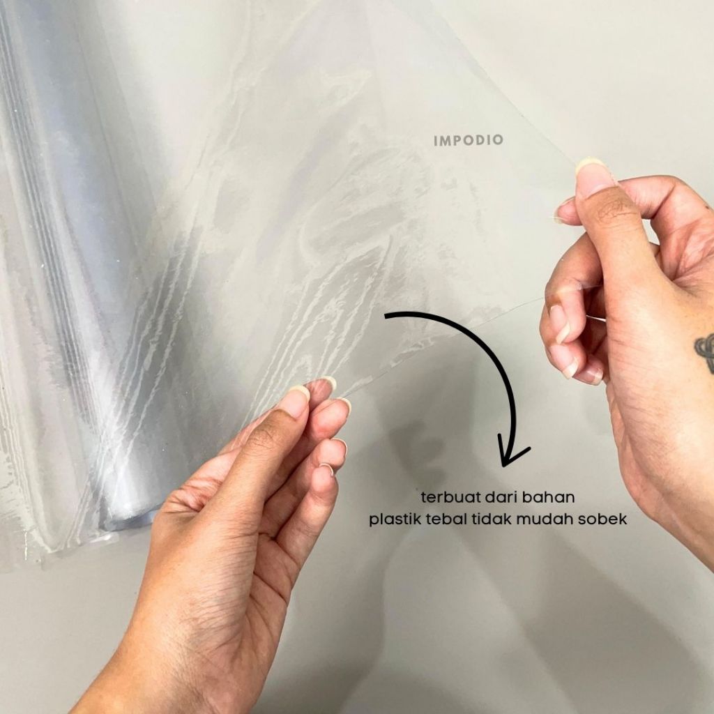 Alas foto studio mika kaku 0,3mm lebar 140cm IMPODIO- Pelindung paper backdrop Waterproof Anti Kotor