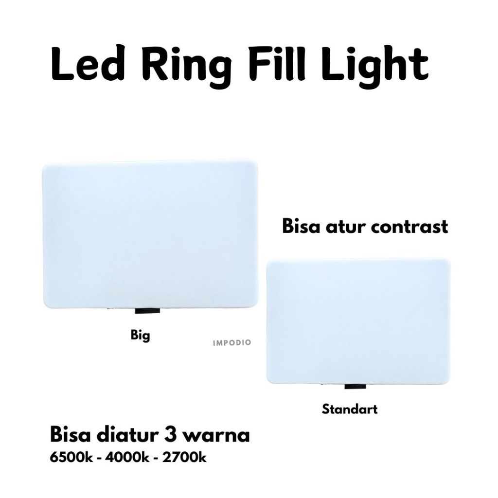 IMPODIO Led Ring Fill Light - Live tiktok photography produk