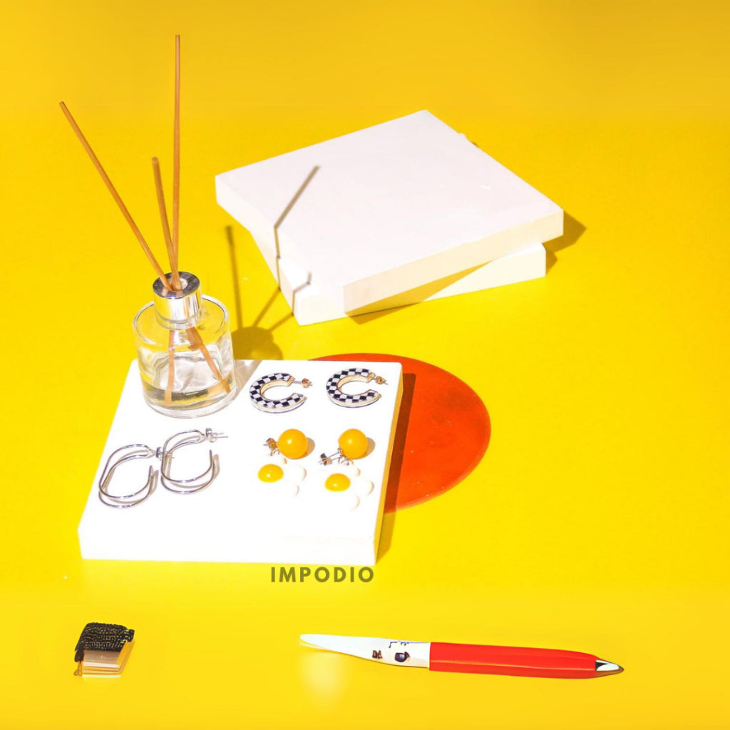 IMPODIO Podium Balok Kayu kotak - Display Produk Props Foto - geometry kubus