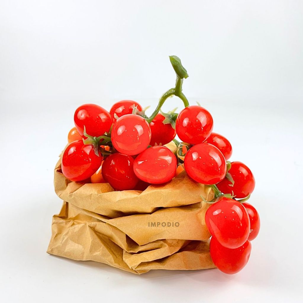 IMPODIO Fake Tomato Vegetables – Tomat Renceng 16 Pcs Dekorasi Props - detail produk