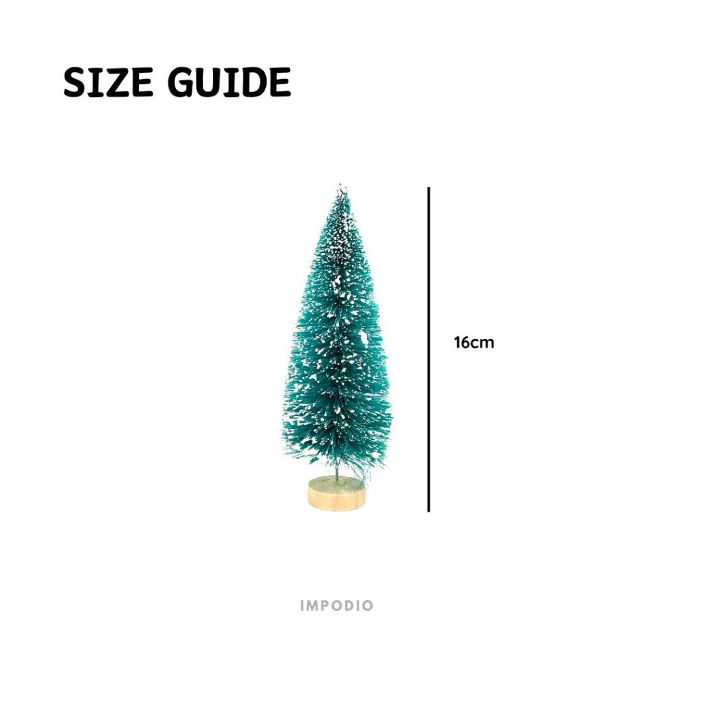 IMPODIO Hiasan Pohon Natal Salju & Kado Mini Colorful - Props Christmas Dekorasi Foto Produk