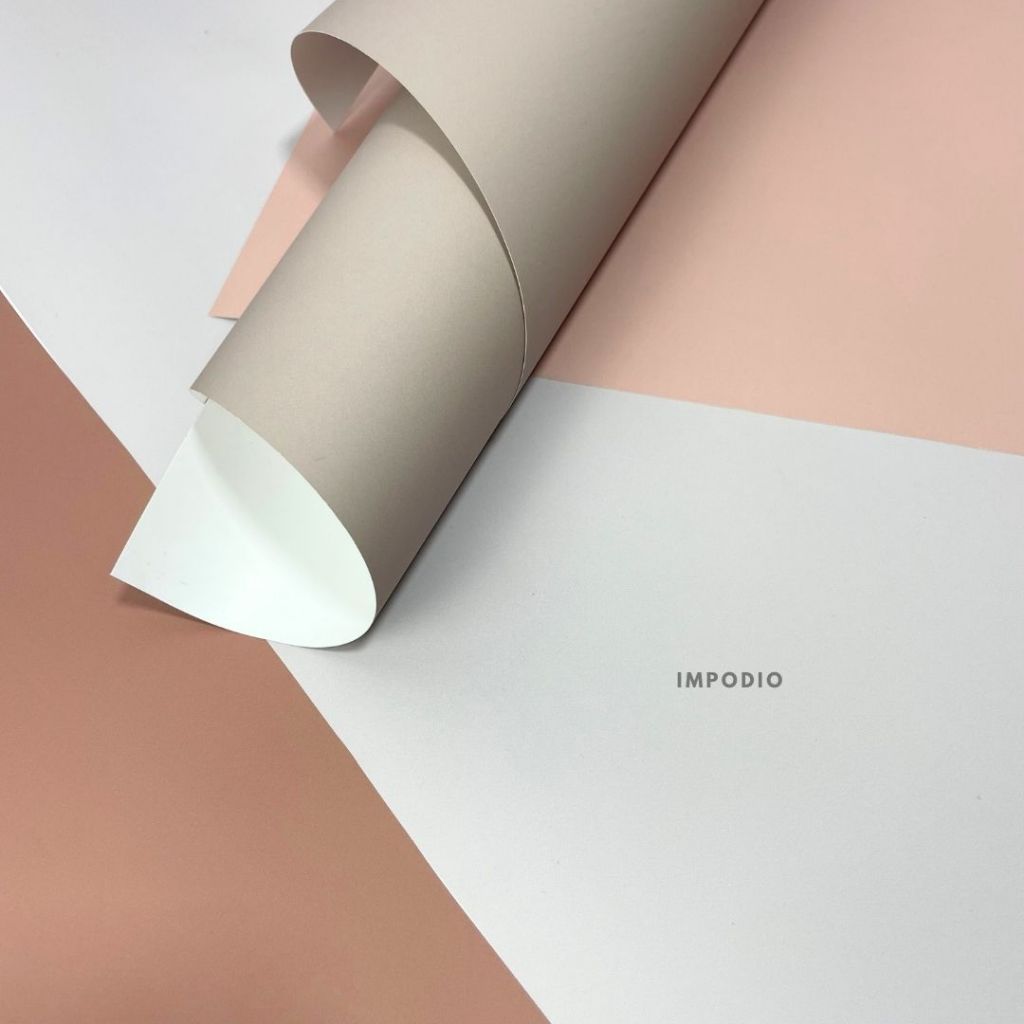 IMPODIO Paket 6 Warna Background Paper Skintone Series  - Alas Foto Backdrop Polos Seamless