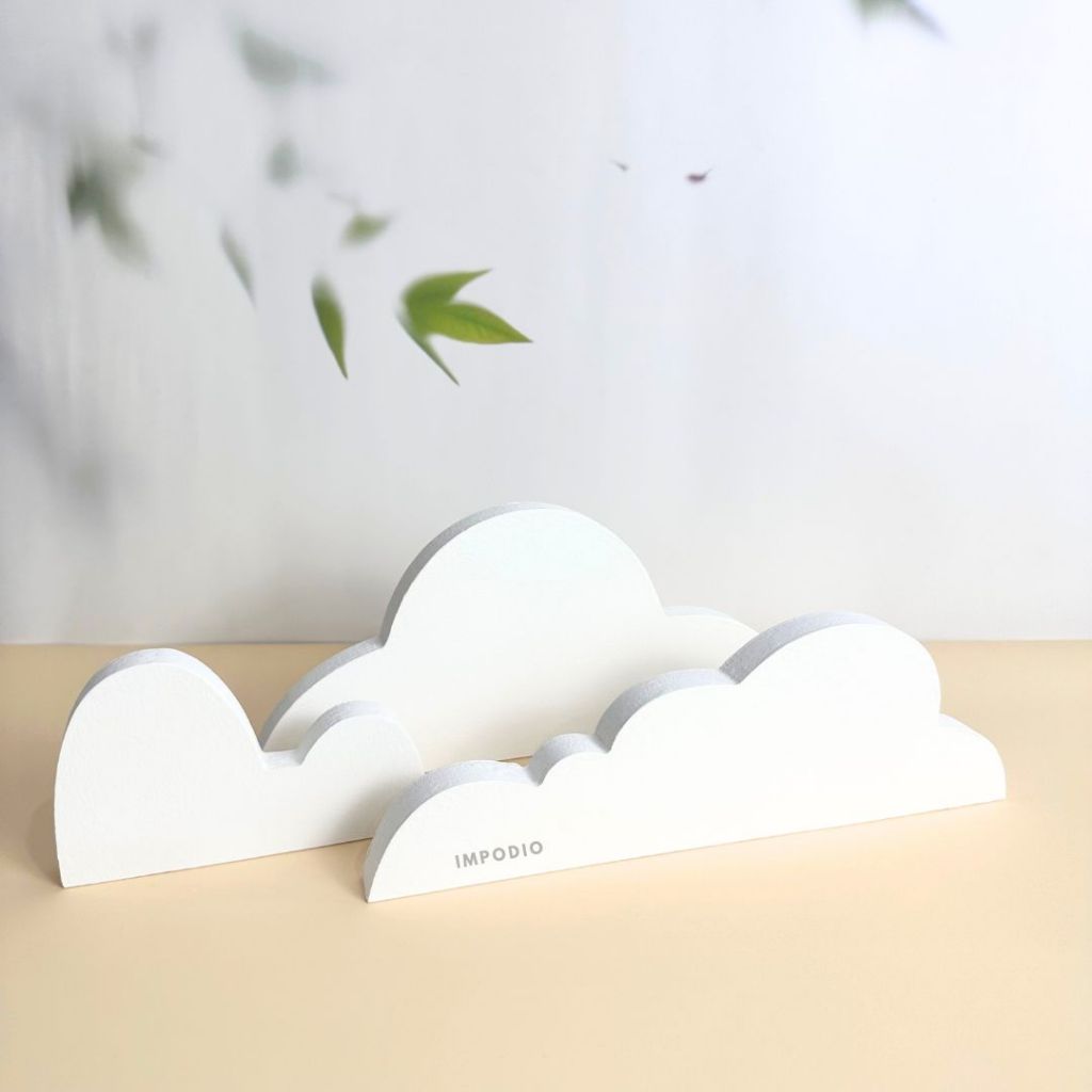 IMPODIO Set Geometry Irregular Cloud Mix Shapes - Props Foto Produk - Podium Leveling Photography
