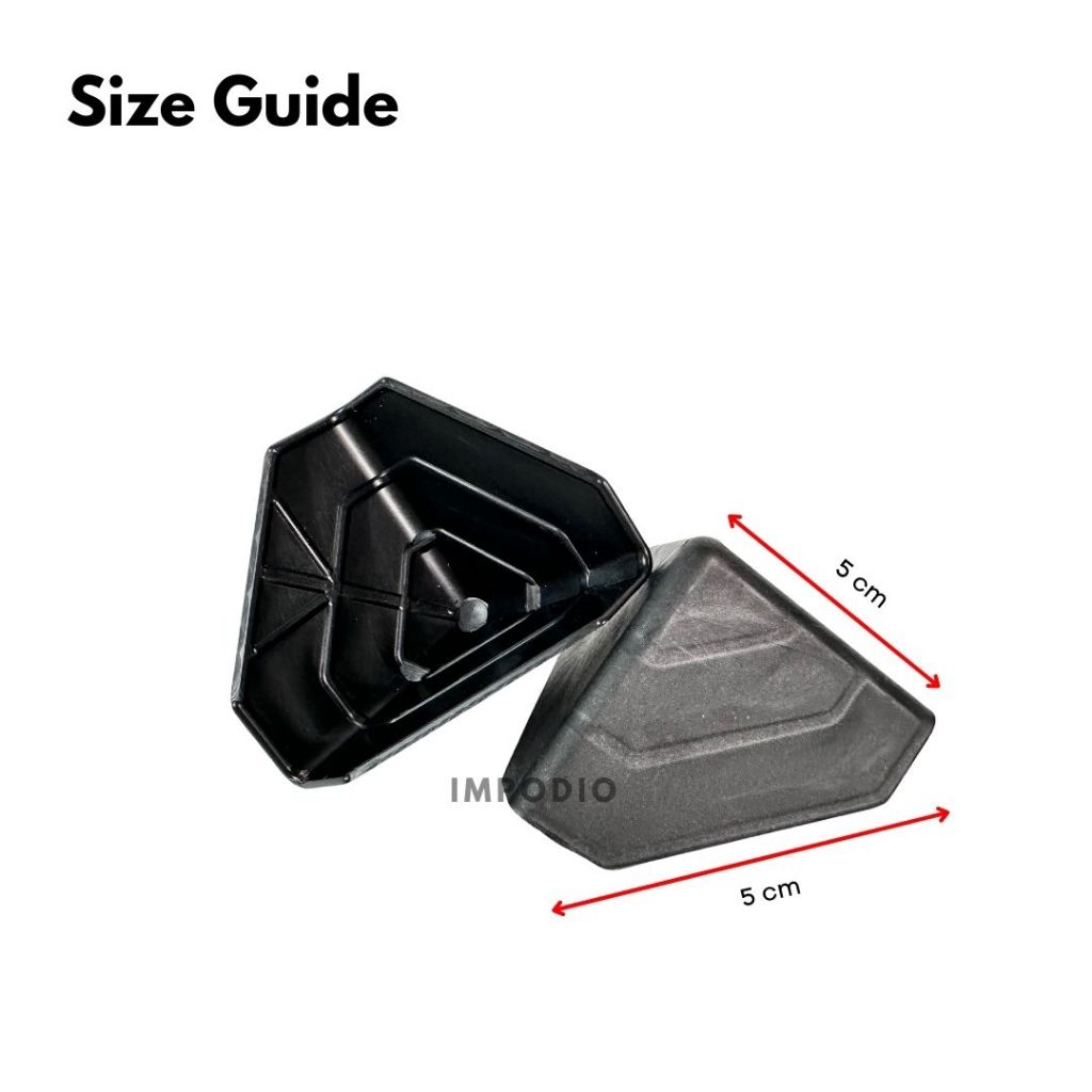 IMPODIO Siku Pelindung Sudut Box Packaging - Triangle Plastic Corner Protector Harga Satuan