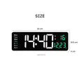 IMPODIO Jam Dinding Digital LED Alarm Timer Calendar Minimalist - detail produk