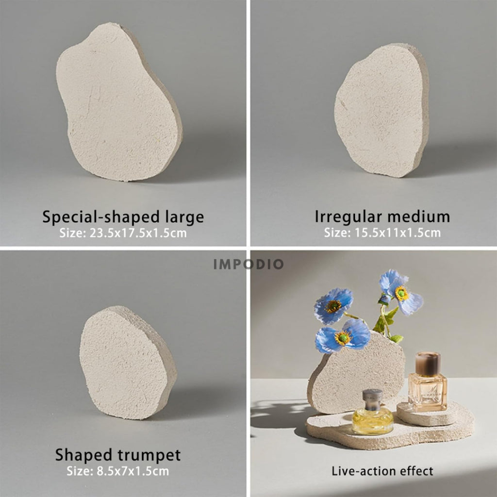 IMPODIO Set 6pcs texture Geometry Photo Props - podium leveling balok display -  Product Shooting Decoration Stand Backdrop Photography sets