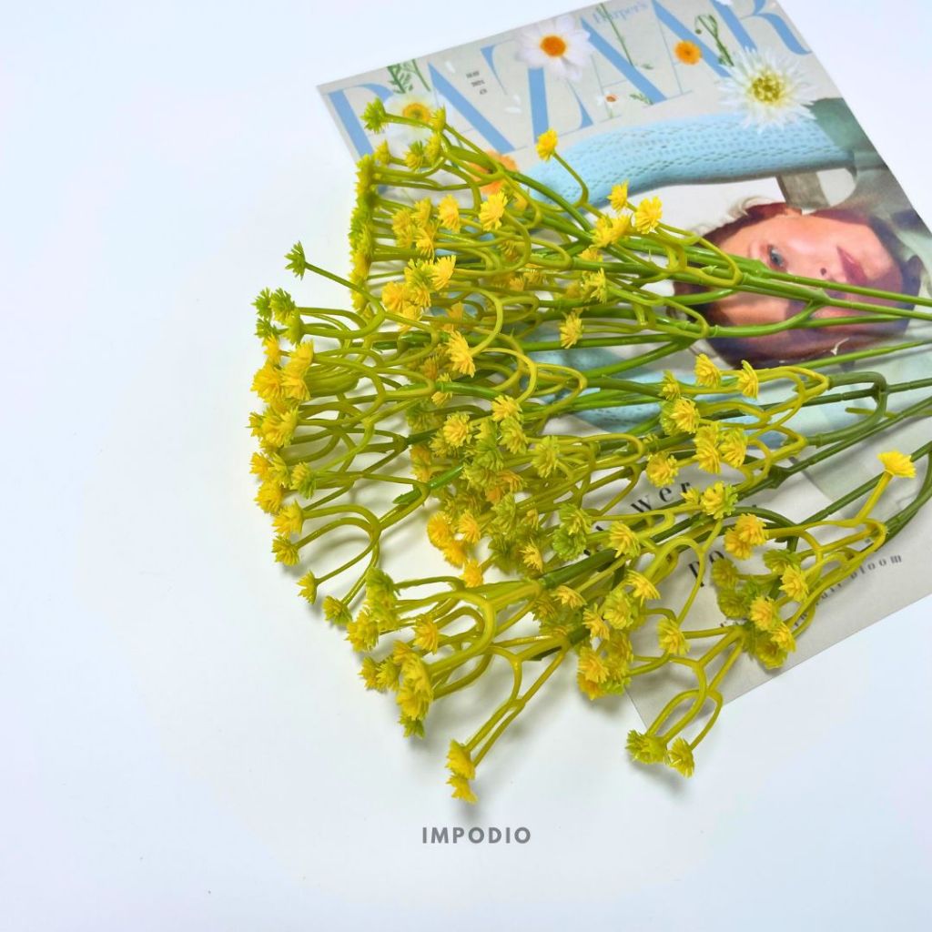 IMPODIO artificial baby breath flowers vase - Properti props foto