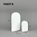 IMPODIO Kayu Arch Display Geometry Paket 2 Pcs- Properti foto produk - foto 9