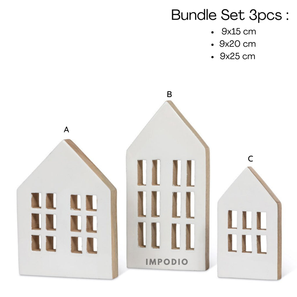 IMPODIO Set 3pcs Geometry Natal - wall window panel Display produk background photo