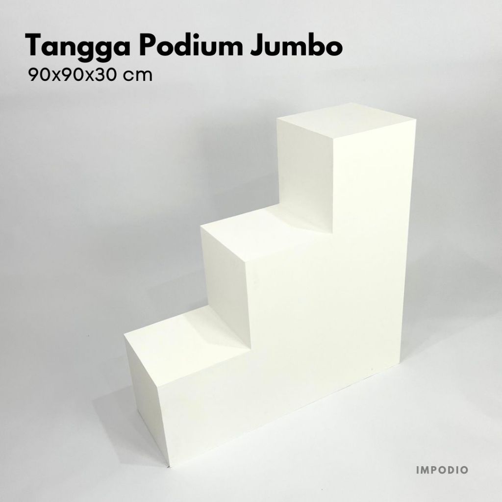 IMPODIO Tangga Podium Jumbo 90x90x30 cm - Fungsional untuk Properti Studio Fotografi