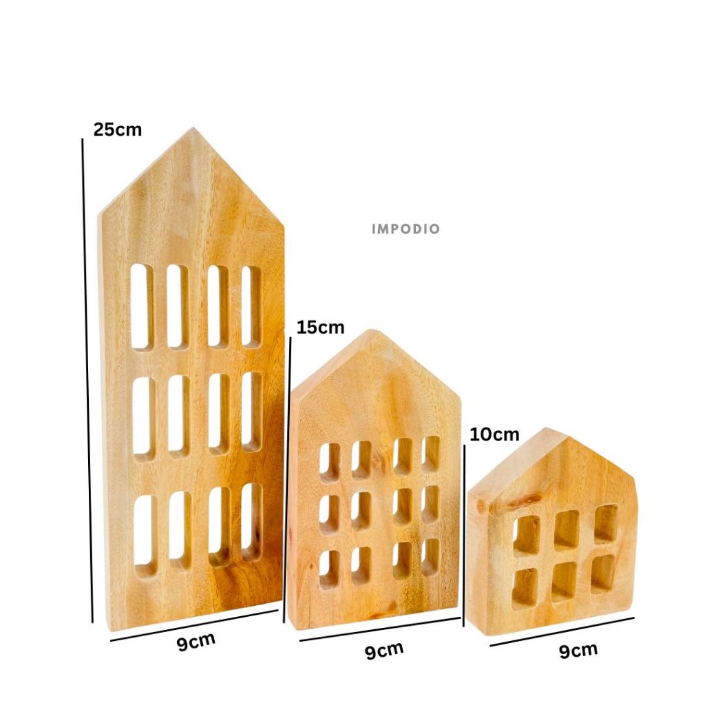 IMPODIO Set 3pcs Geometry Natal - wall window panel Display produk background photo