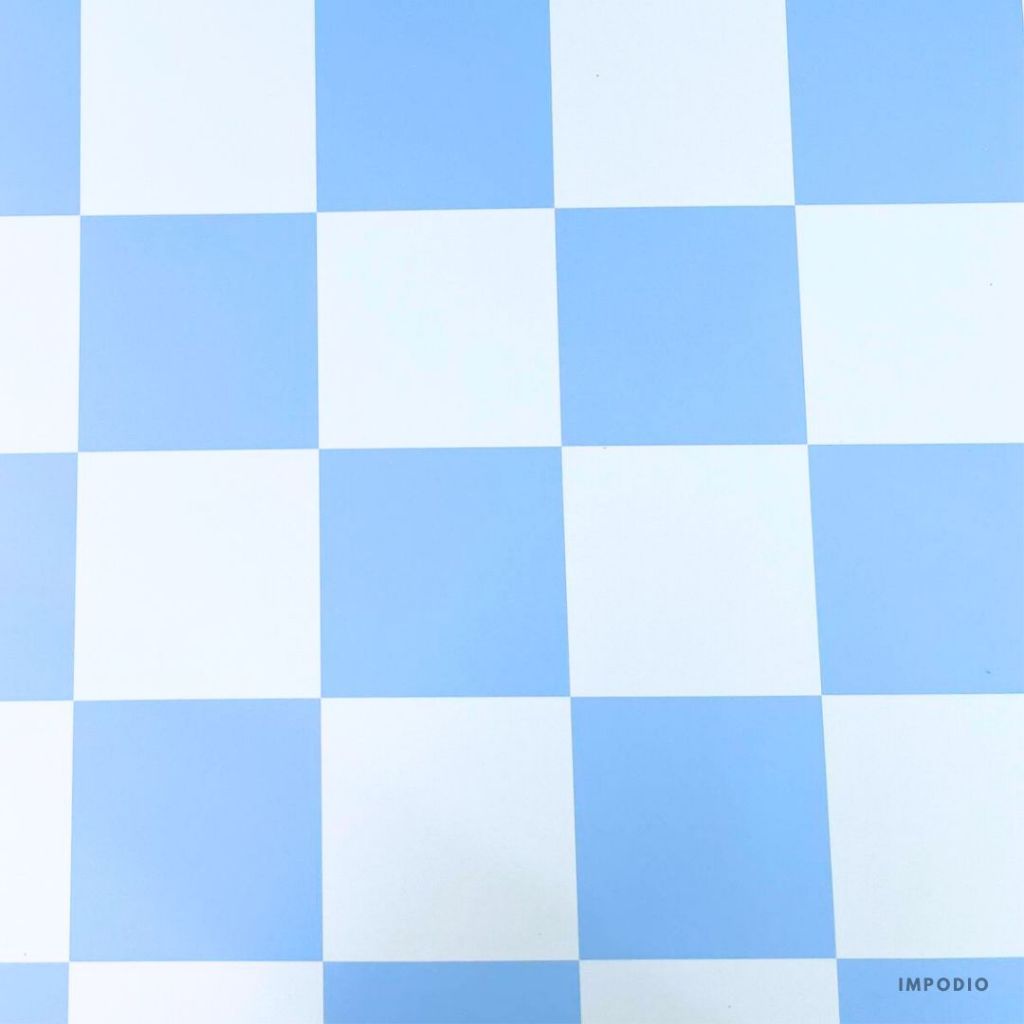 IMPODIO Background Paper Checkered Kotak-Kotak Ukuran 50x75cm - Alas Backdrop Seamless Photography