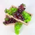 IMPODIO Buah Artificial Anggur 2 warna - Buah Palsu Dekorasi Foto - background putih