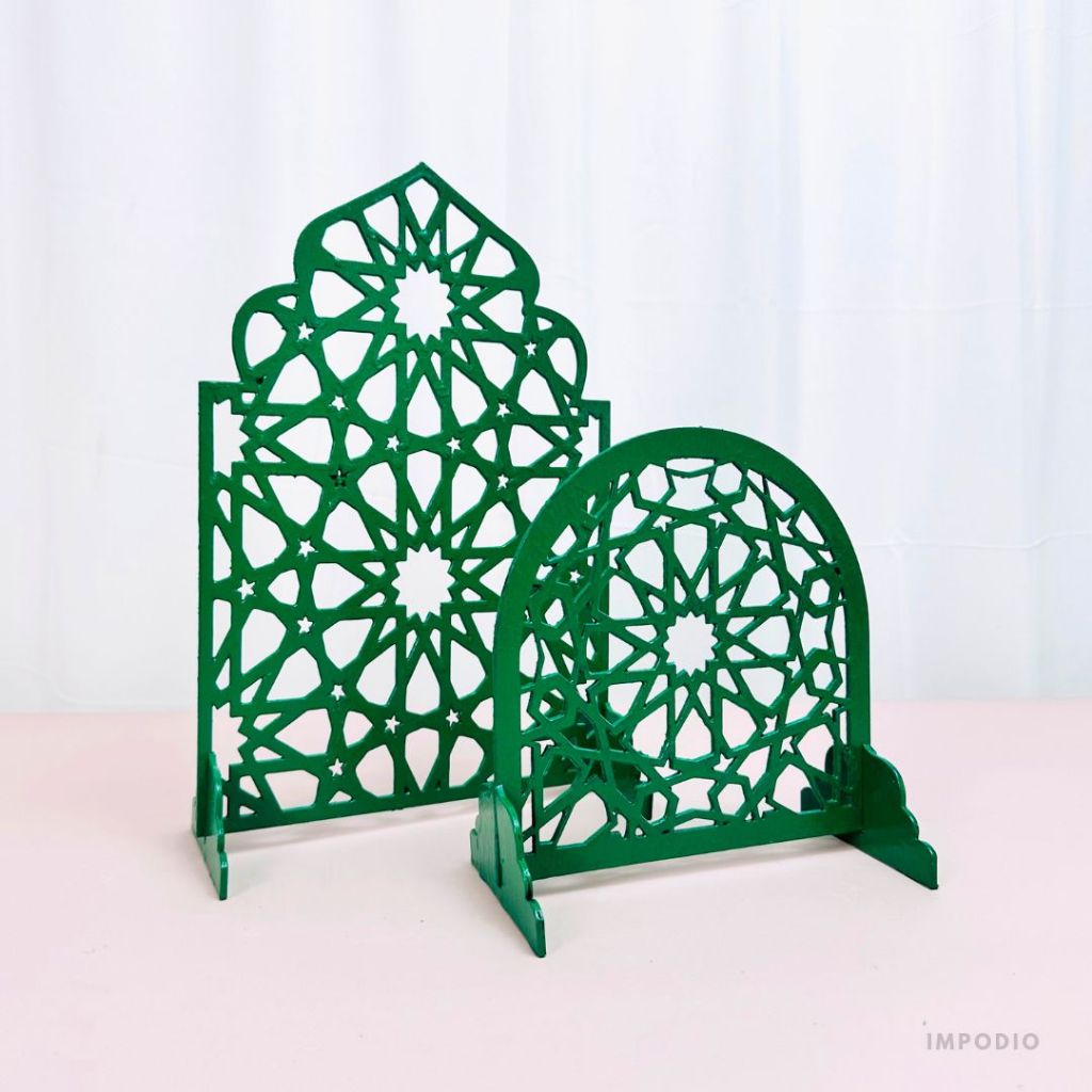 IMPODIO Gobo tema middle eastern ramadhan - pengatur bayangan cookie jendela photo props - Dekorasi Lebaran Eid Mubarak props foto produk