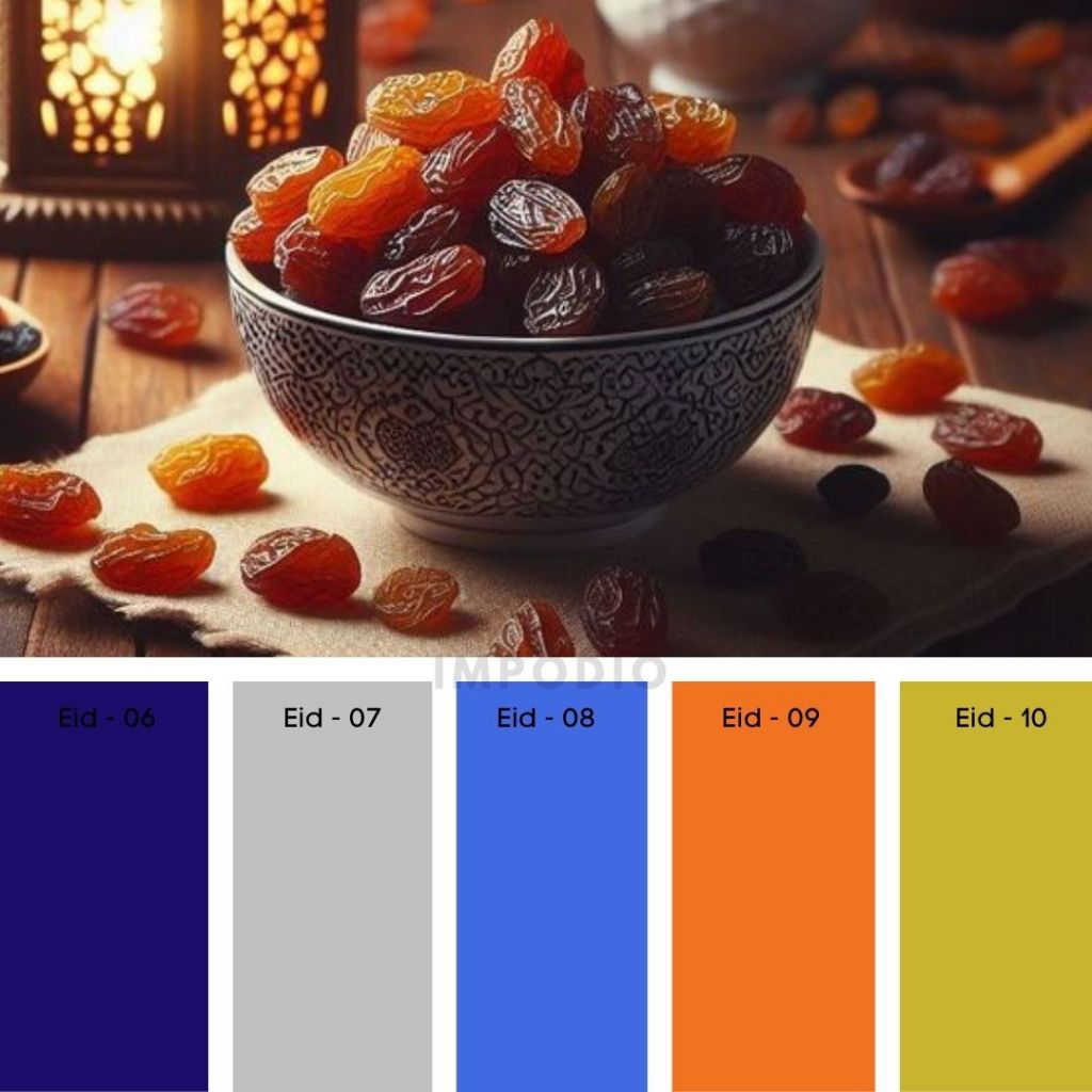 IMPODIO Background warna polos 50x100cm latar foto produk tema LEBARAN / Eid Mubarak model gulungan lembaran waterproof / kode 05-08