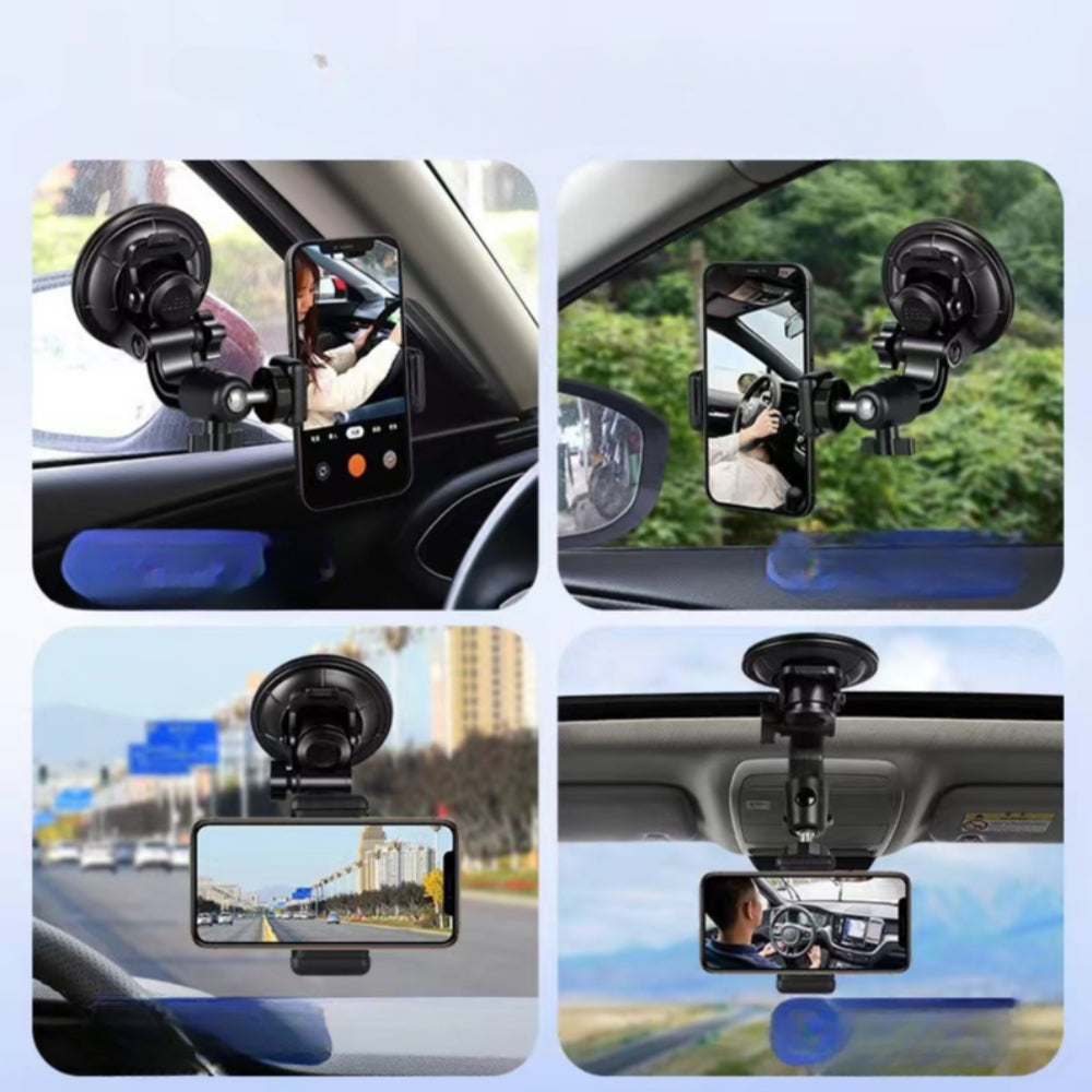 IMPODIO Suction cup holder device pegangan hp – action cam di kaca - tampak samping