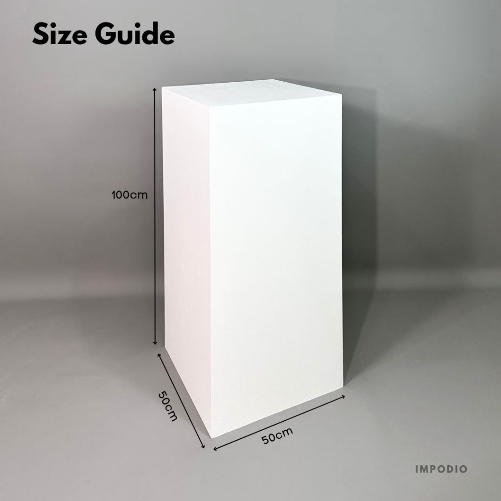 IMPODIO Kotak podium kubus SUPER JUMBO 120x50x50 cm - kokoh dan kuat bisa tahan 100kg - Properti Photo Studio