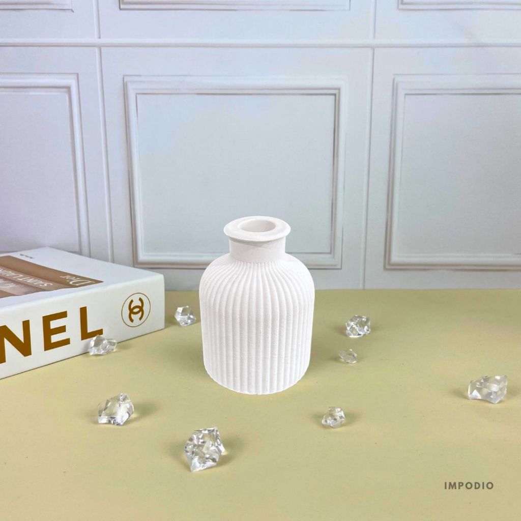 IMPODIO Mini Flower Vase Concrete Mini Nordic  Aesthetic berbagai variant-  Vas Bunga Dekorasi Meja Props Foto Produk