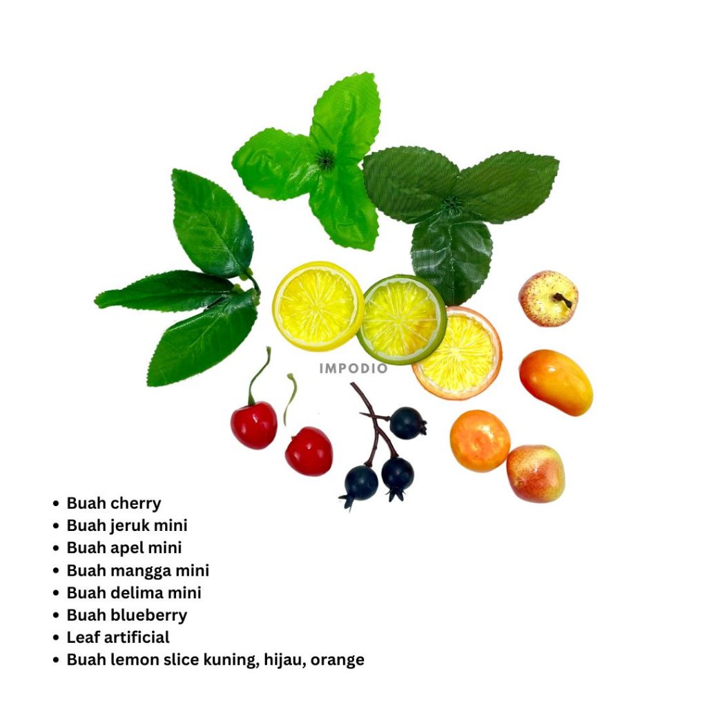 IMPODIO Paket Artificial Buah Buahan / Artificial Fruit