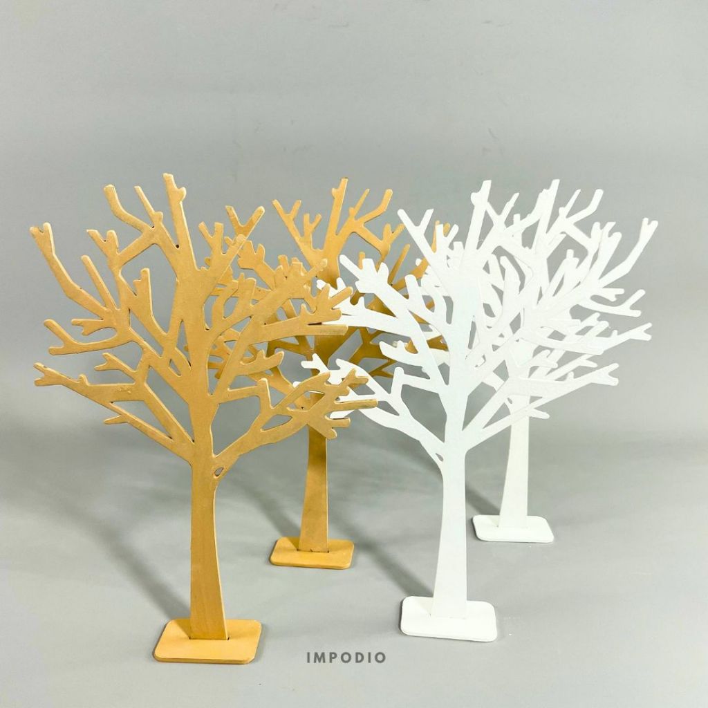 IMPODIO Wooden Tree Jewelry Display -  Pohon Kayu Aksesori foto produk