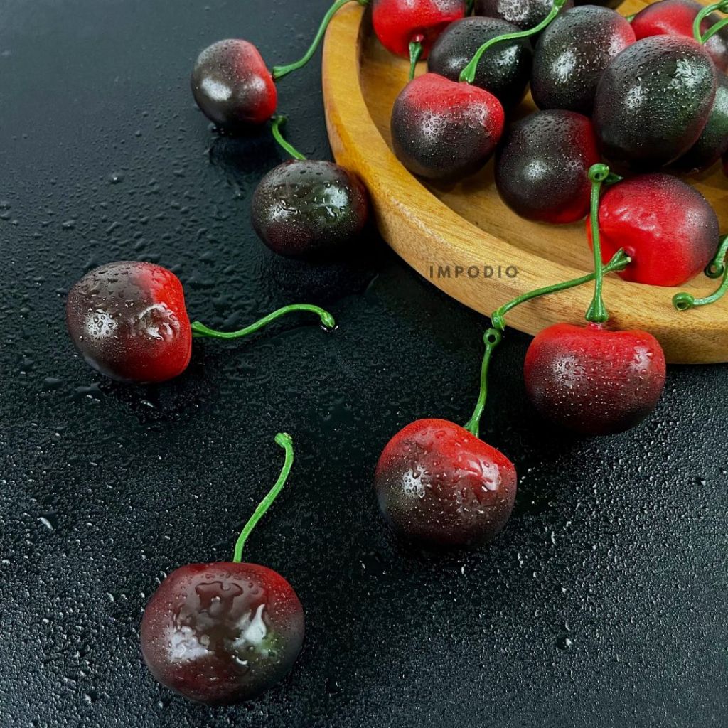 IMPODIO Mini Cherry Imitasi Properti foto produk