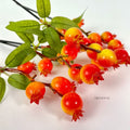 IMPODIO Fake Pomme Granate Fruit Branch – Tangkai Bunga Delima - tampak samping