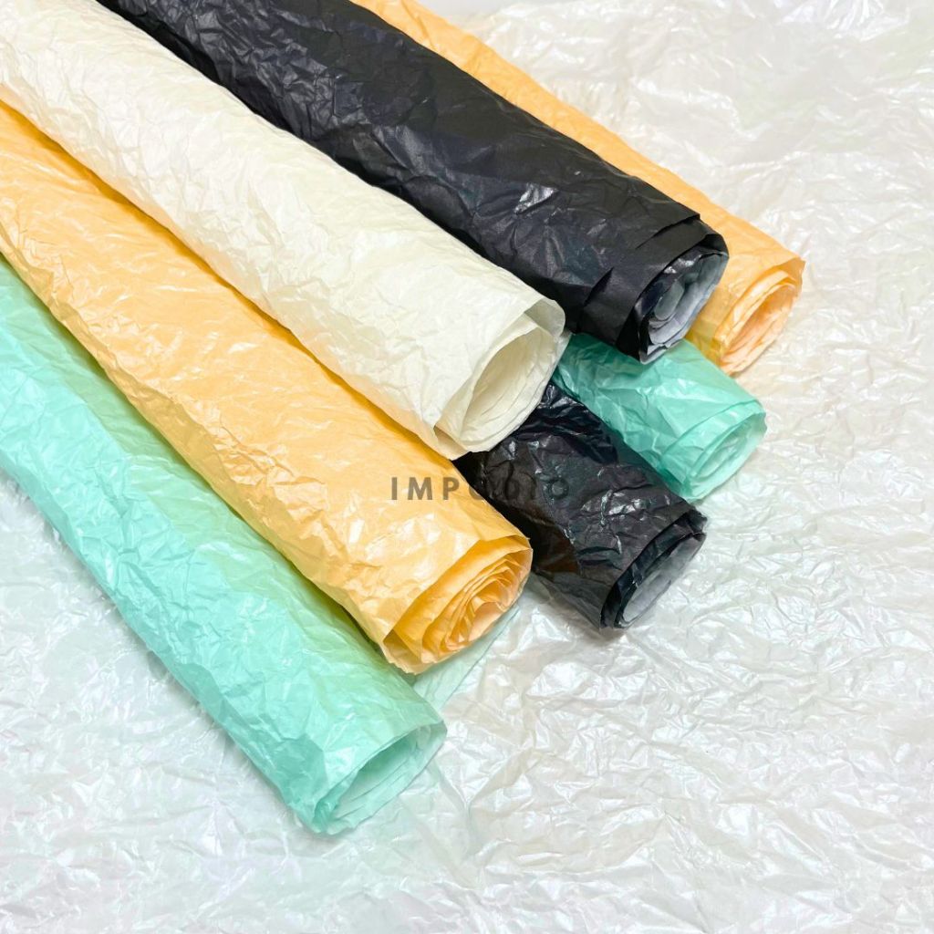 IMPODIO Background Paper handmade Uk 56x56cm - wrinkle Alas gulung Backdrop Foto Produk