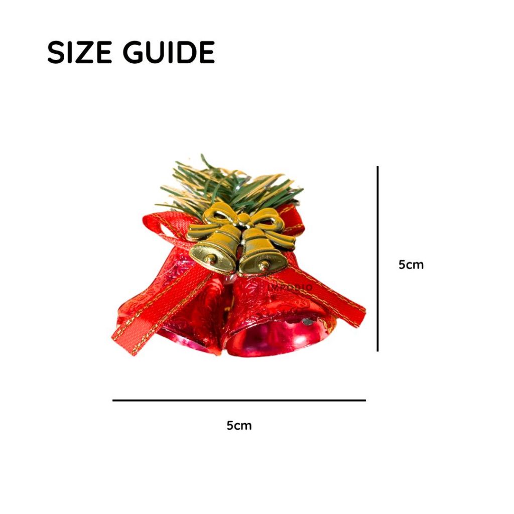 IMPODIO Hiasan Pohon Natal Salju & Kado Mini Colorful - Props Christmas Dekorasi Foto Produk