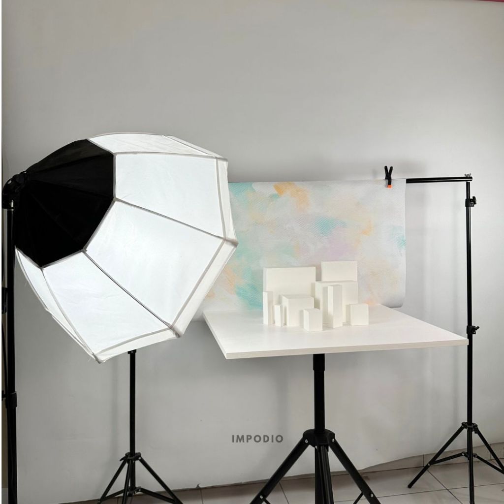 IMPODIO Podium display produk - kubus balok kotak kayu berbagai ukuran - props foto