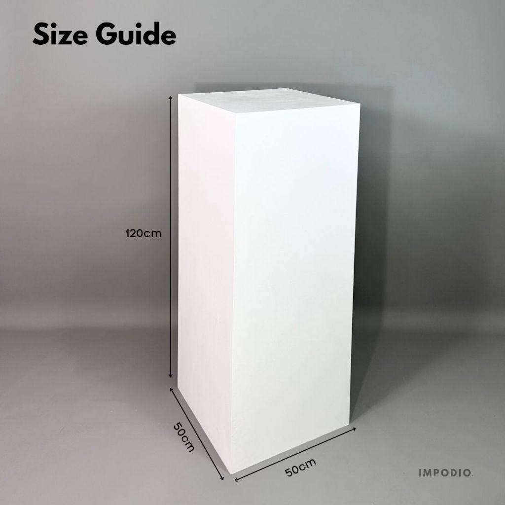 IMPODIO Kotak podium kubus SUPER JUMBO 120x50x50 cm - kokoh dan kuat bisa tahan 100kg - Properti Photo Studio