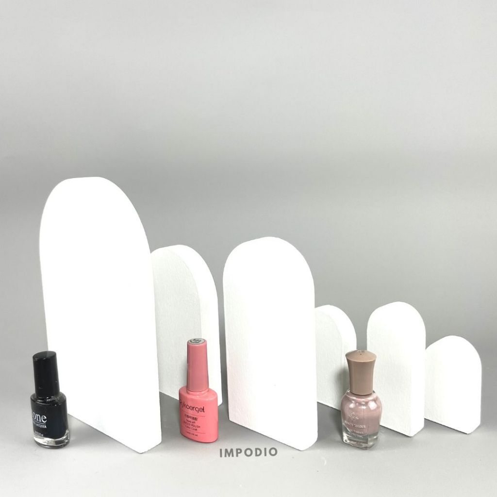 IMPODIO Kayu Arch Display Geometry Paket 2 Pcs- Properti foto produk