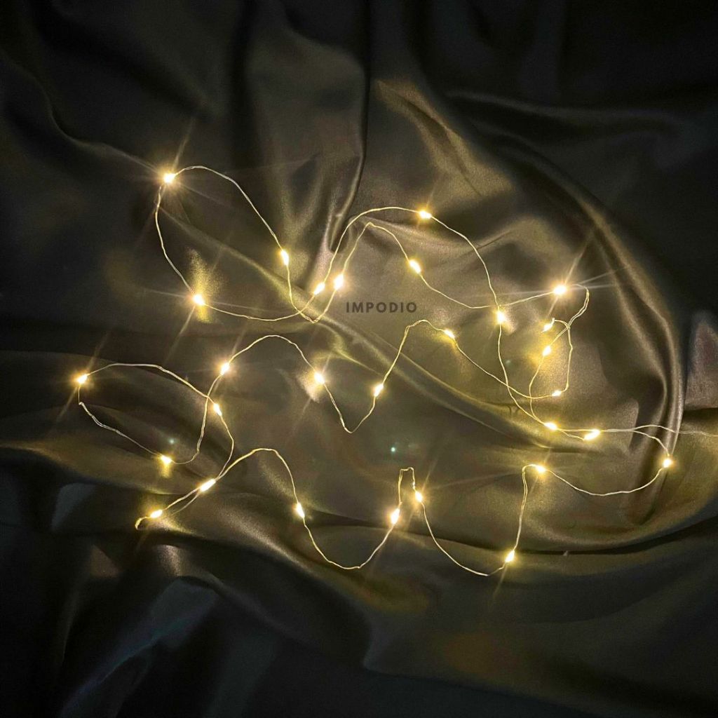 IMPODIO LED Dekorasi Fairy Light Tumbler 3 Meter Hiasan Natal- Lighting Props Foto Produk