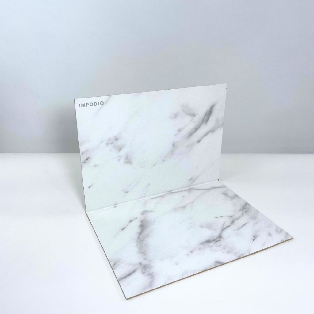IMPODIO Alas Foto Lipat Motif Marble Ukuran A3 SMALL - packaging
