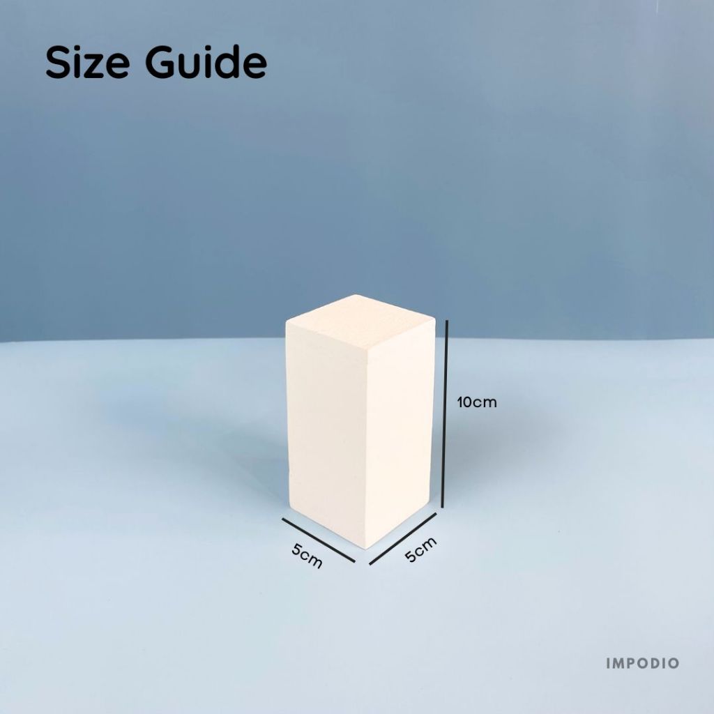 IMPODIO Podium mini balok kubus berbagai ukuran - display product photography serbaguna