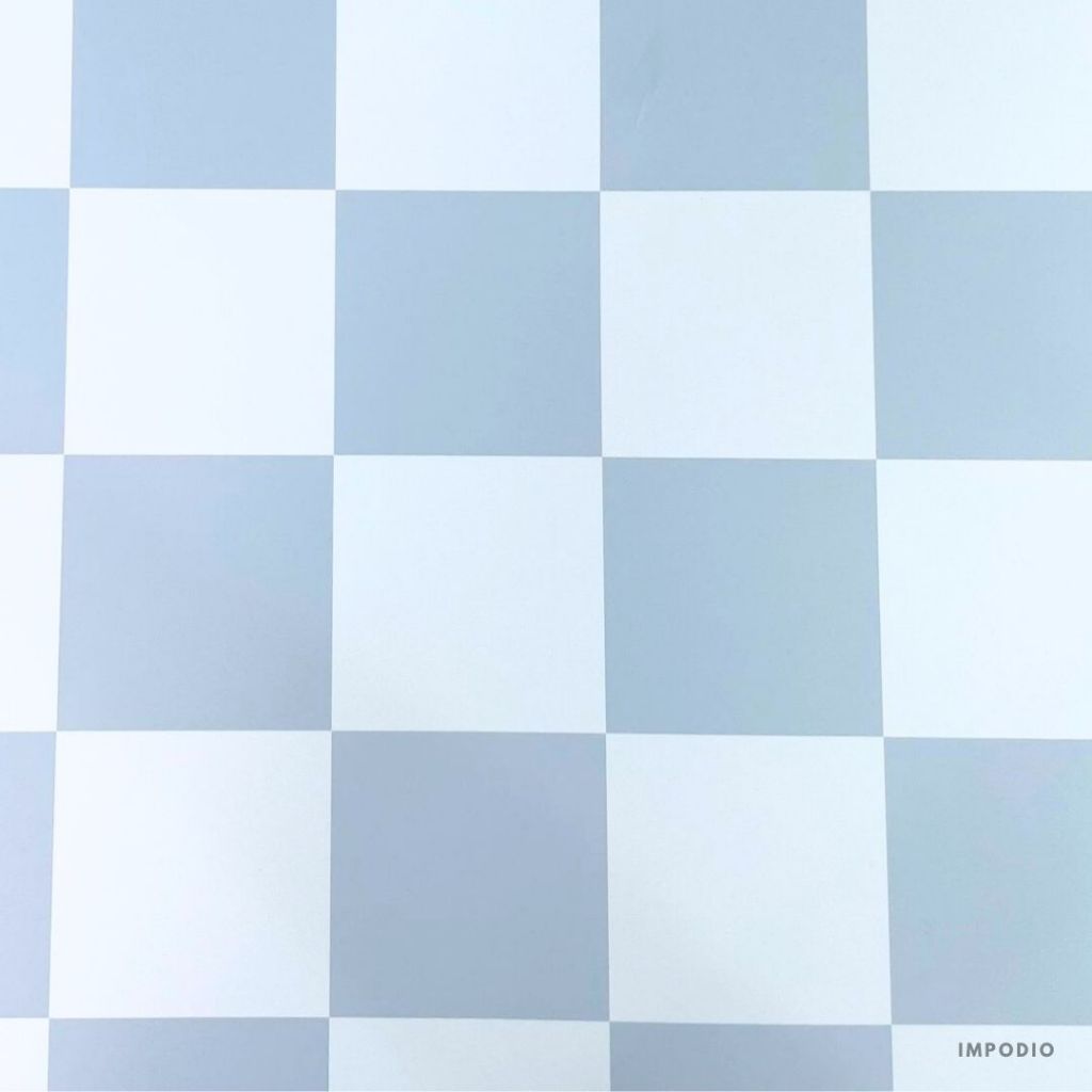IMPODIO Background Paper Checkered Kotak-Kotak Ukuran 50x75cm - Alas Backdrop Seamless Photography