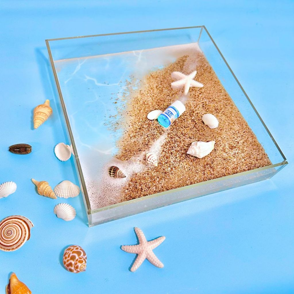 IMPODIO Water Tray Table 20x20 cm - Photography Props Foto Air produk GARANSI PECAH/ RUSAK DI KURIR