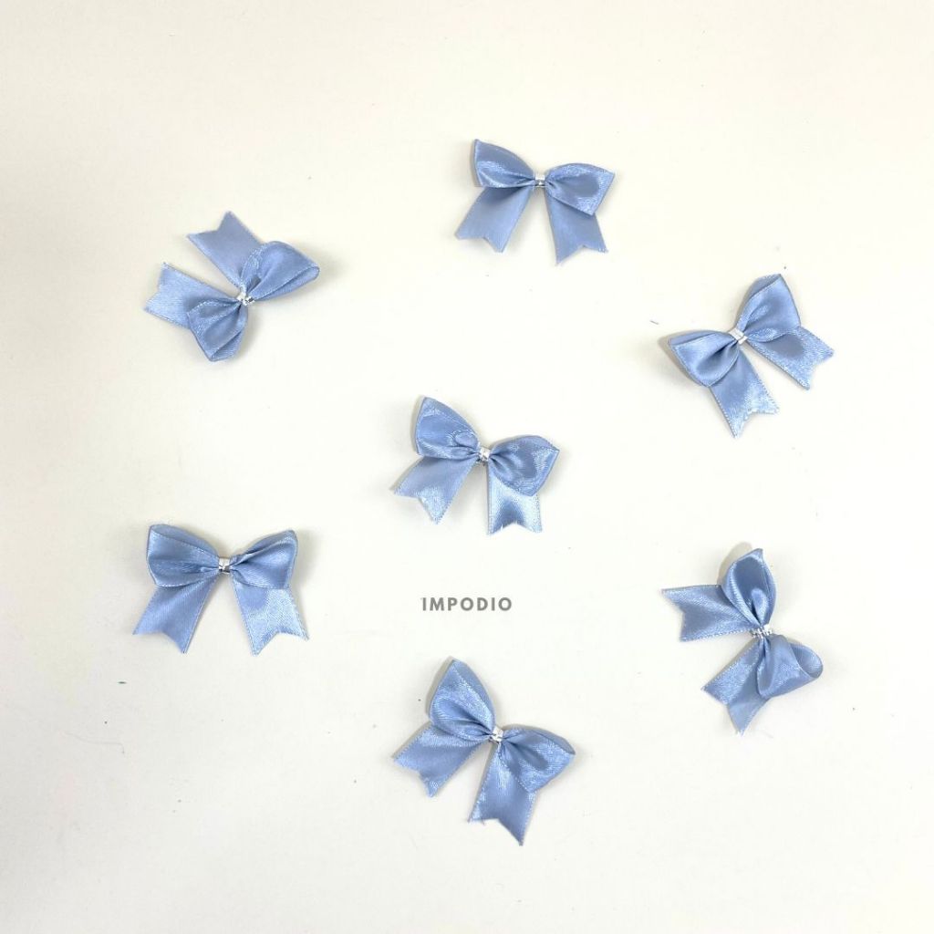 IMPODIO Mini Coquette Ribbon Pita Satin 4 Variant Warna - Dekorasi Props Foto Produk