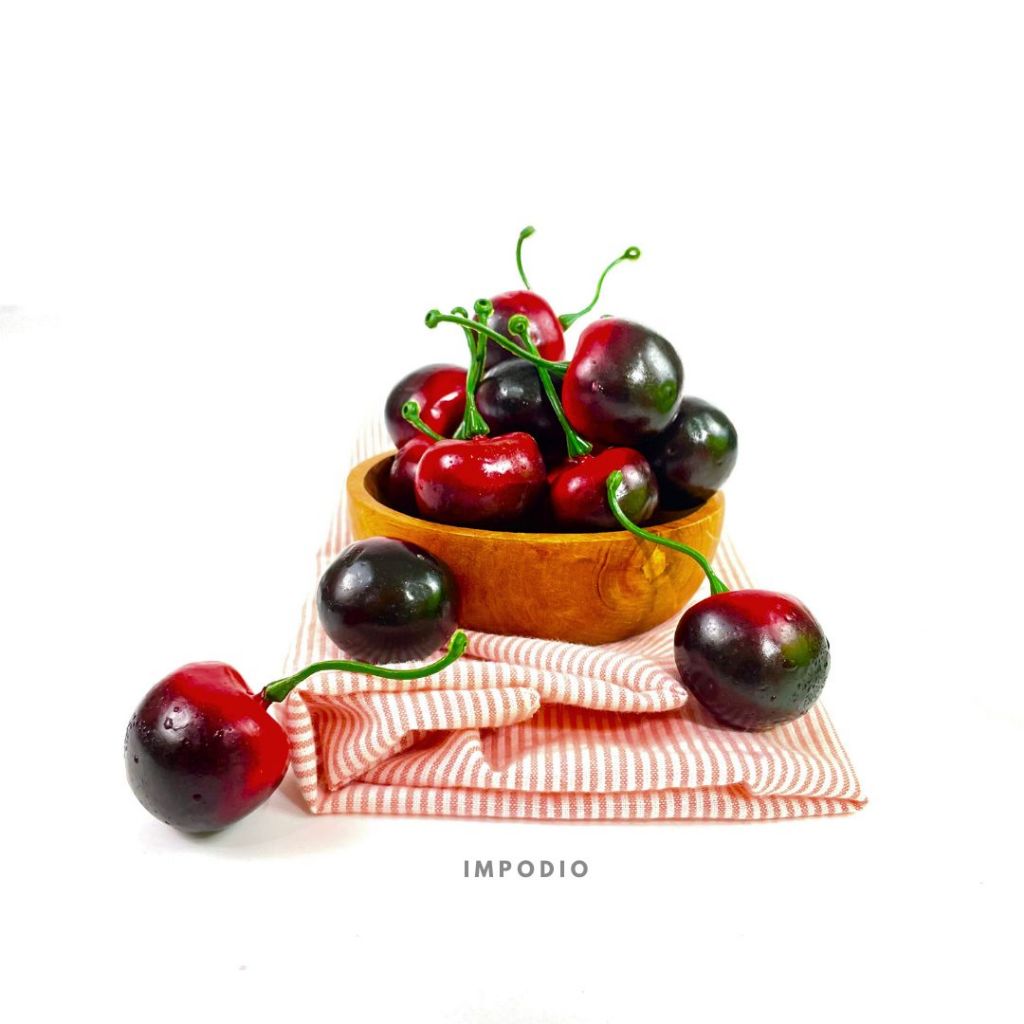 IMPODIO Mini Cherry Imitasi Properti foto produk