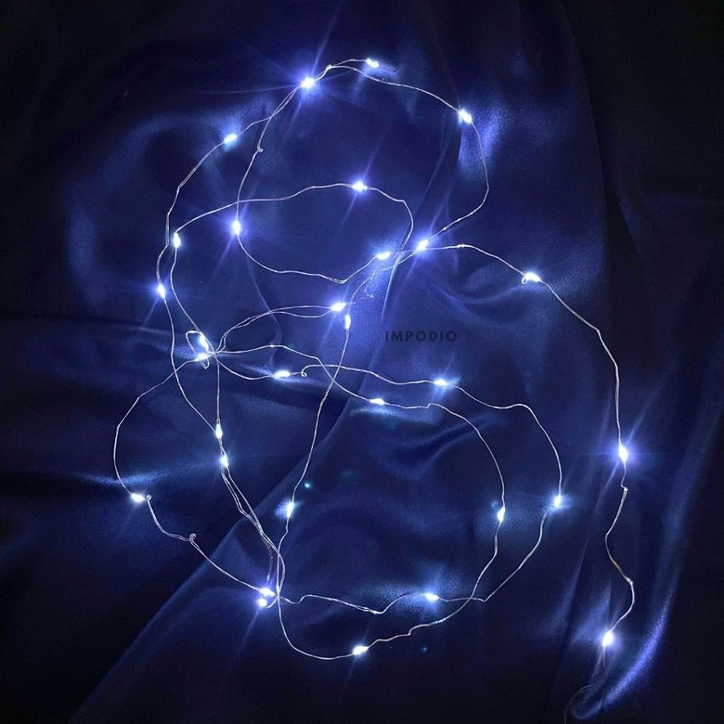 IMPODIO LED Dekorasi Fairy Light Tumbler 3 Meter Hiasan Natal- Lighting Props Foto Produk