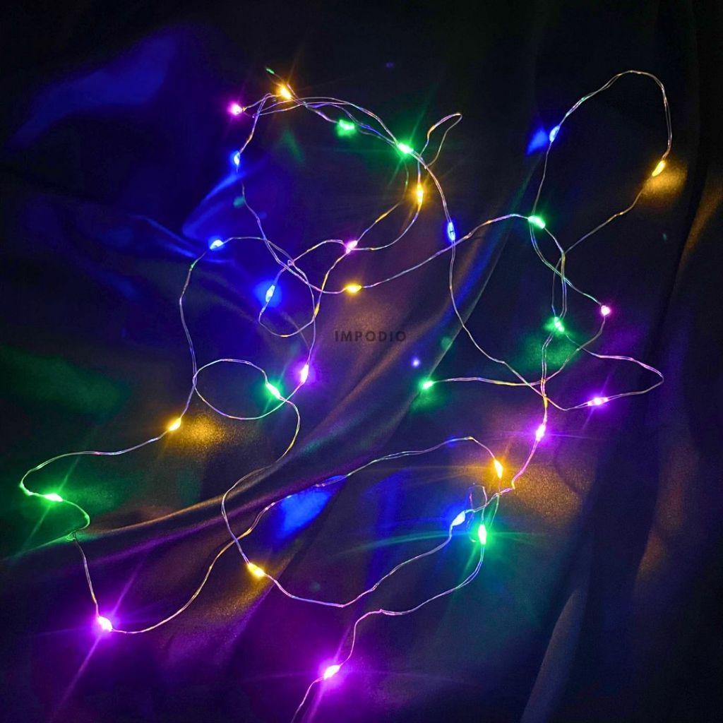 IMPODIO LED Dekorasi Fairy Light Tumbler 3 Meter Hiasan Natal- Lighting Props Foto Produk