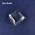 IMPODIO Acrylic Clear Beveled Display Stand Kotak 3 Ukuran