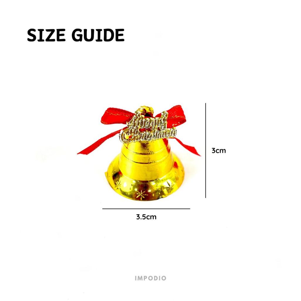 IMPODIO Hiasan Pohon Natal Salju & Kado Mini Colorful - Props Christmas Dekorasi Foto Produk