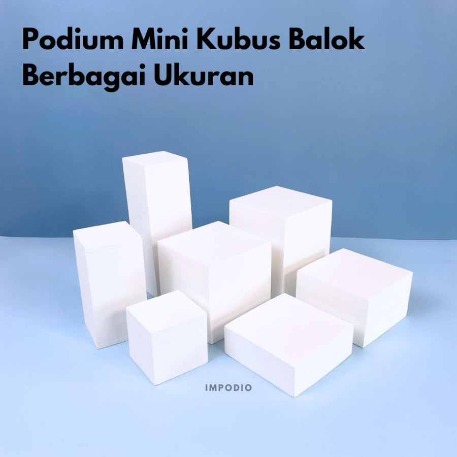 IMPODIO Podium mini balok kubus berbagai ukuran