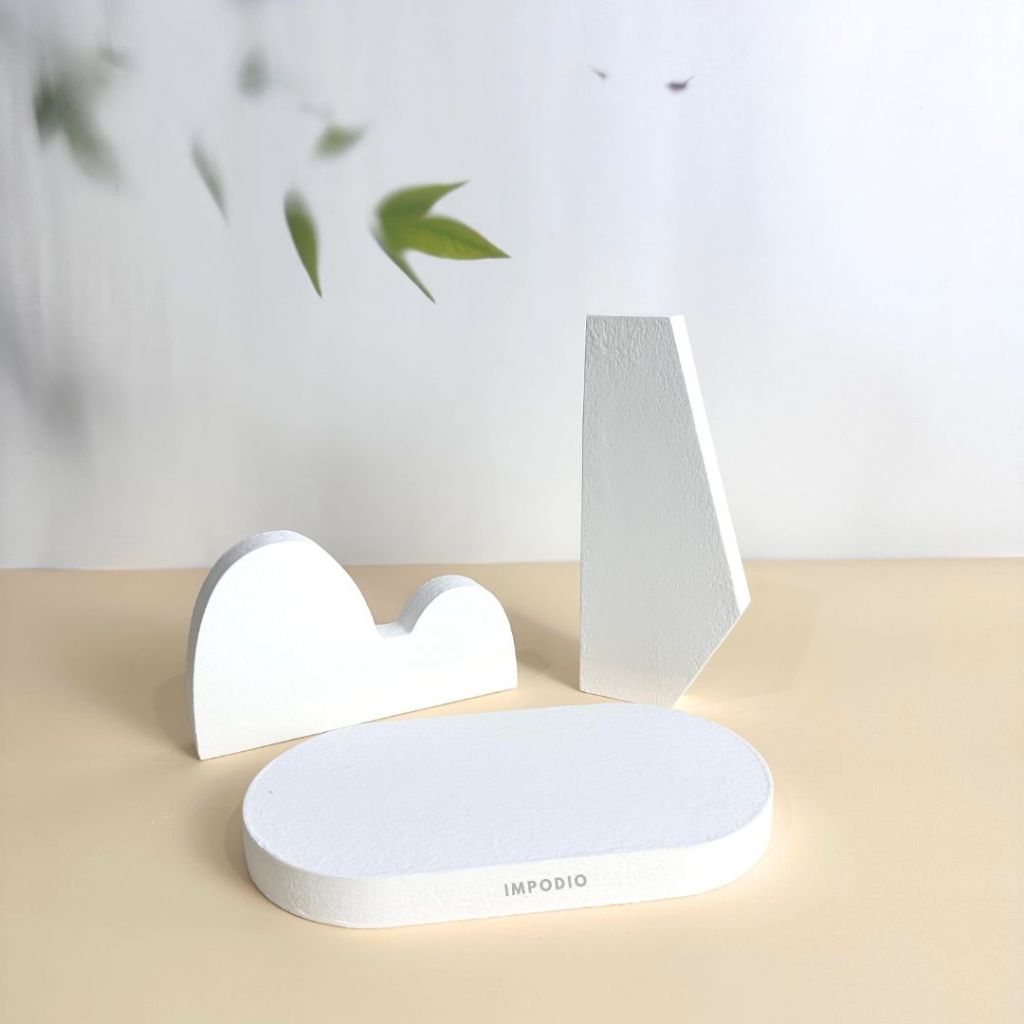 IMPODIO Set Geometry Irregular Cloud Mix Shapes - Props Foto Produk - Podium Leveling Photography