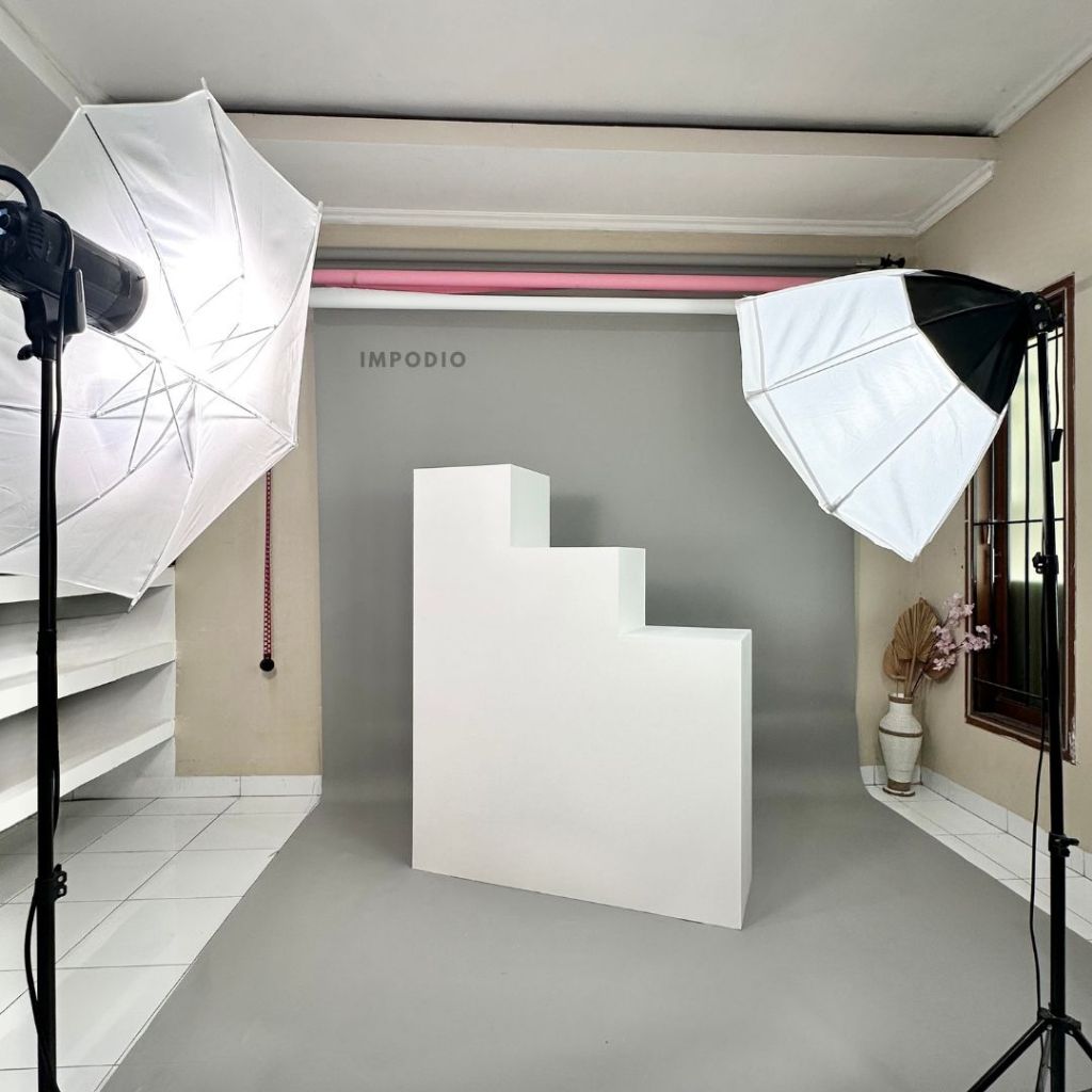 IMPODIO Tangga Podium EXTRA BIG Ukuran 150x120x40cm - Props Photoshoot Studio Photography